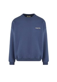 Another Cotton Lab BAD IDEAS GOOD STORYS OVERSIZE - Bluză de molton - blue