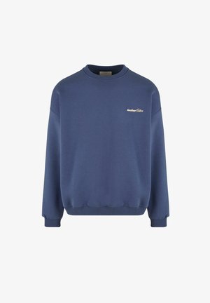 Another Cotton Lab BAD IDEAS GOOD STORYS OVERSIZE - Felpa - blue