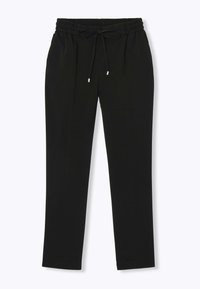 Pantalon Promod En Viscose à Motifs - Taille Haute, Taille 34, Noir, Très Bon état Occasion