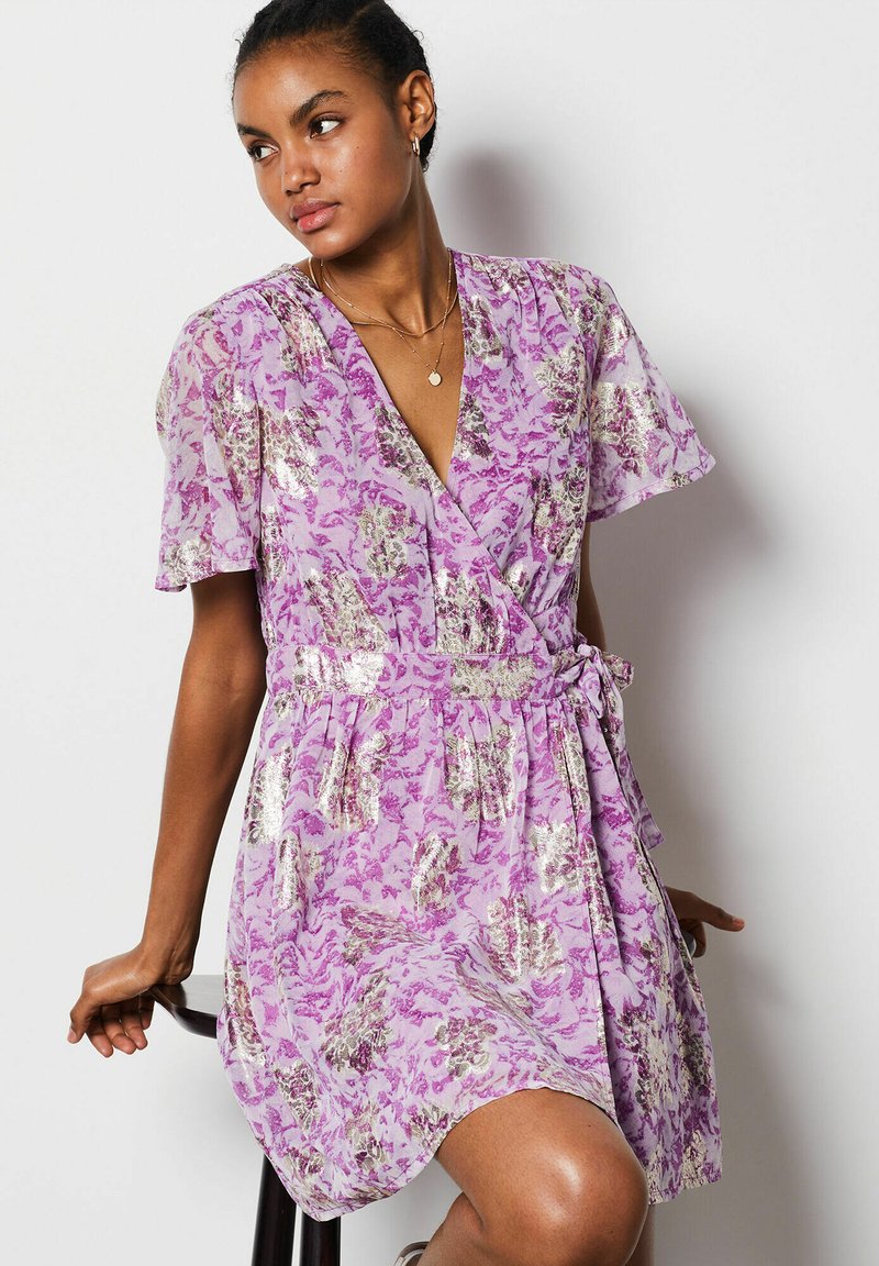 Robe Courte Robe Cocktail Etam Robe Fleurie Robe Mauve Courte Etam