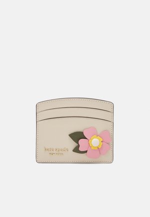 PETAL SAFFIANO CARD HOLDER - Wallet - beige