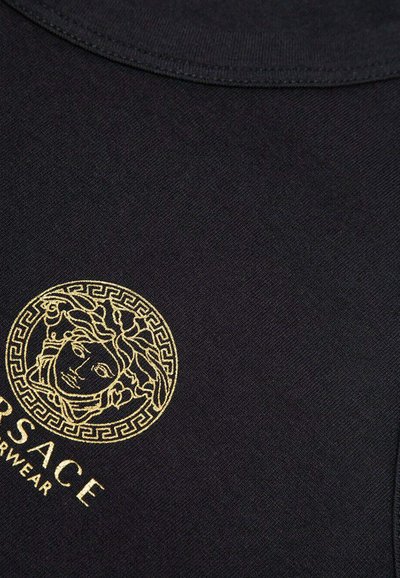 Versace TOPEKA STRETCH NEW LOGO 2 PACK - Undershirt - black/white