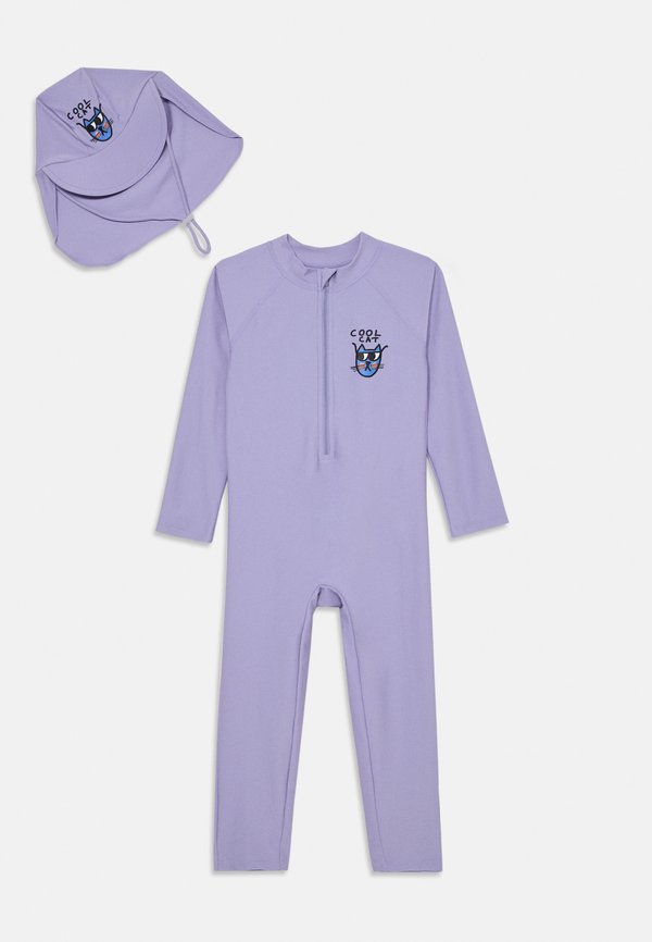 CAT OVERALL SWIMSUIT UNISEX - Beach accessory - purple