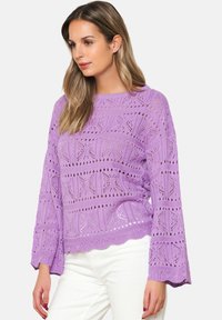 LolaLiza MACRAMÉ-STYLE - Pulover - lilac bright