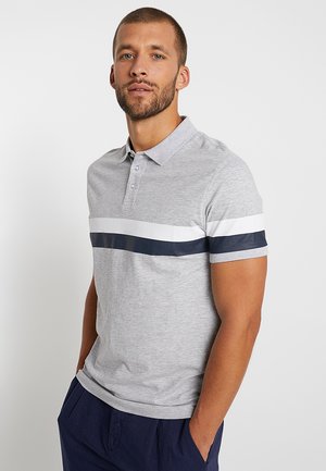 Polo - mottled light grey