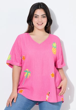 Angel of Style PRINT MOTIFS - Blouse - hibiscus pink