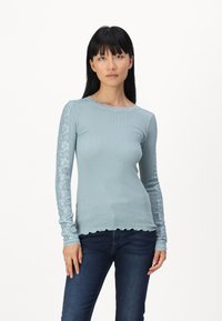 Rosemunde BERNADINE  REGULAR O NECK - Ilgarankovis viršutinės dalies drabužis - blue mist