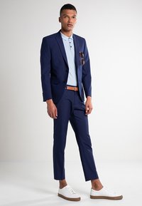 Next SUIT TROUSERS SLIM FIT - Nadrágok - dark blue