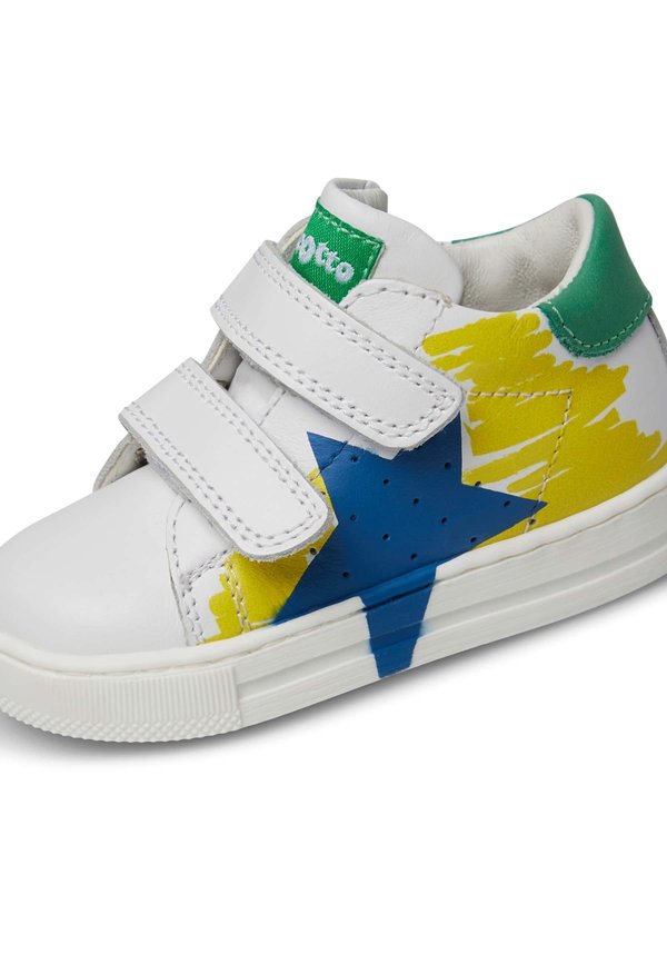 SALAZAR PAINTE – Lauflernschuh – weiß hellblau