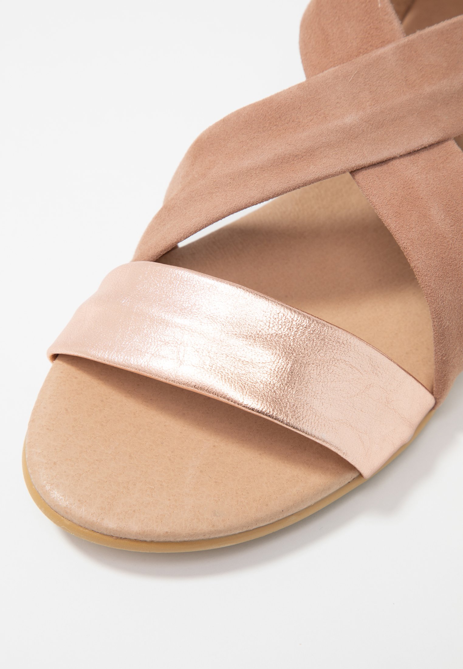 office hallie sandals rose gold