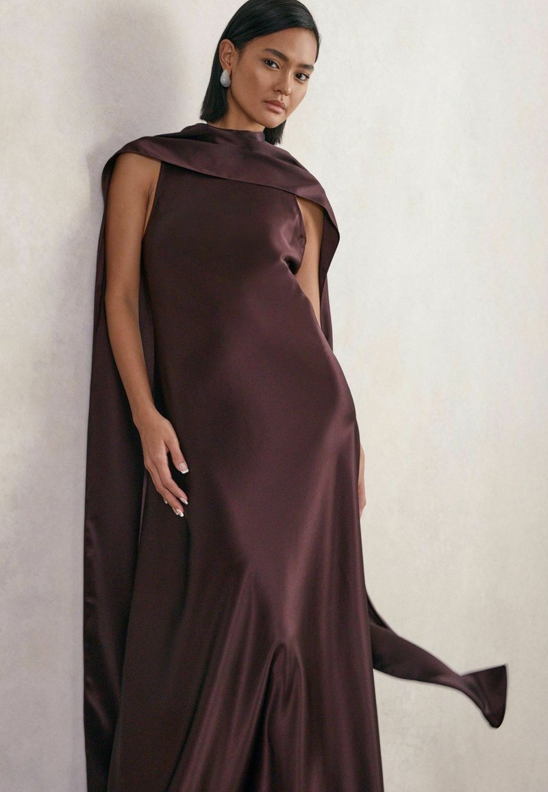 Reiss REISS - Maxi dress - burgundy/bordeaux - Zalando