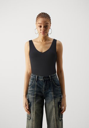 Slfanna O Neck Tank Top Black