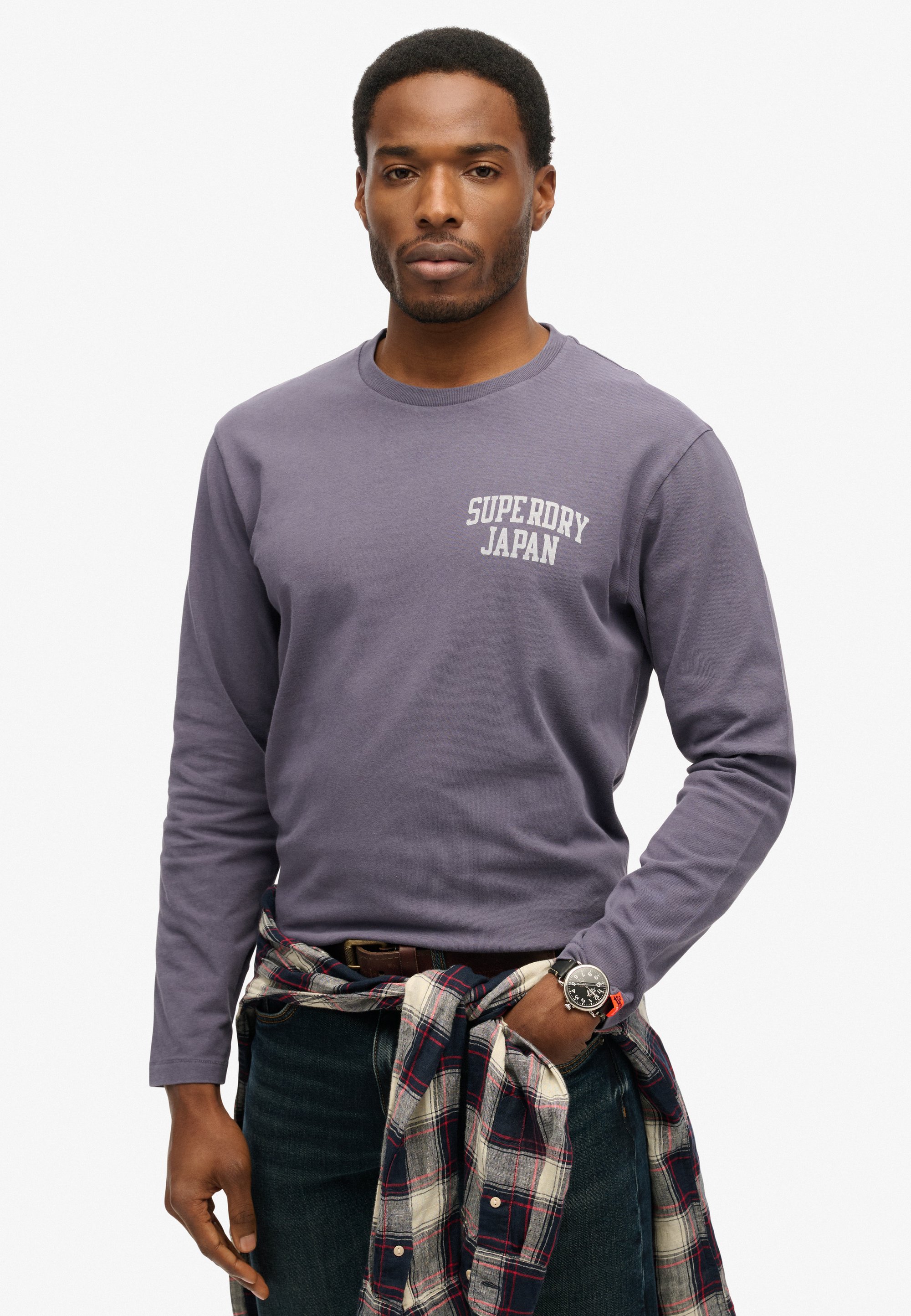 Superdry Co Long sleeved top greystone/stone Zalando