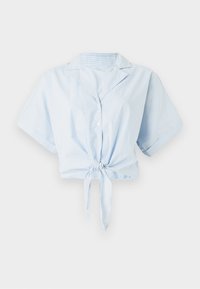 JDYMIO KNOT - Blúzka so zapínaním na gombíky - cashmere blue/white