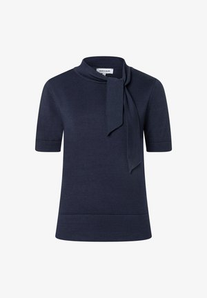 More & More, MORE & MORE FEMININER 1/2 ARM-STRICKPULLOVER, SCHLEIFE - T-shirt imprimé - classic blue