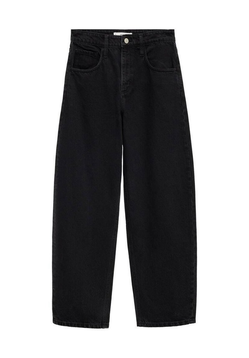 Mango Relaxed fit jeans zwart denim/blackdenim