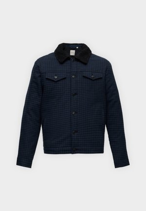 Only & Sons, ONSLOUIS TRUCKER TEDDY CHECK 3526 JACKET - Зимно яке - dark sapphire checks:black