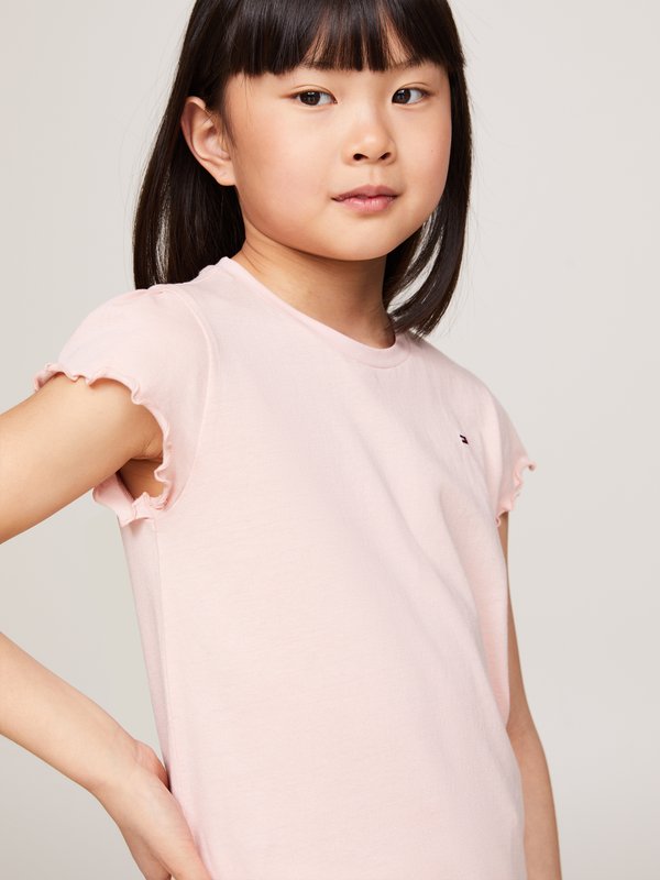 ESSENTIAL RUFFLE SLEEVE - Basic T-shirt - soft rose4