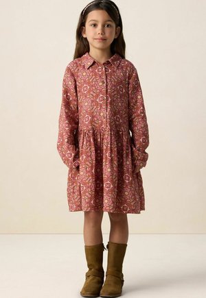 GEMUSTERTES - Robe chemise - dunkelrosa