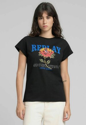 Camiseta estampada - nero