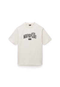 Napapijri FUNES - T-shirt imprimé - beige