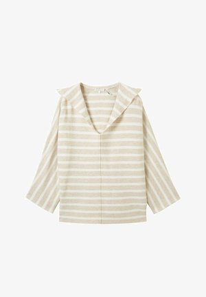 TOM TAILOR, Jersey con capucha - beige melange