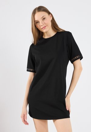 TSHIRT DRESS - Trikoomekko - black