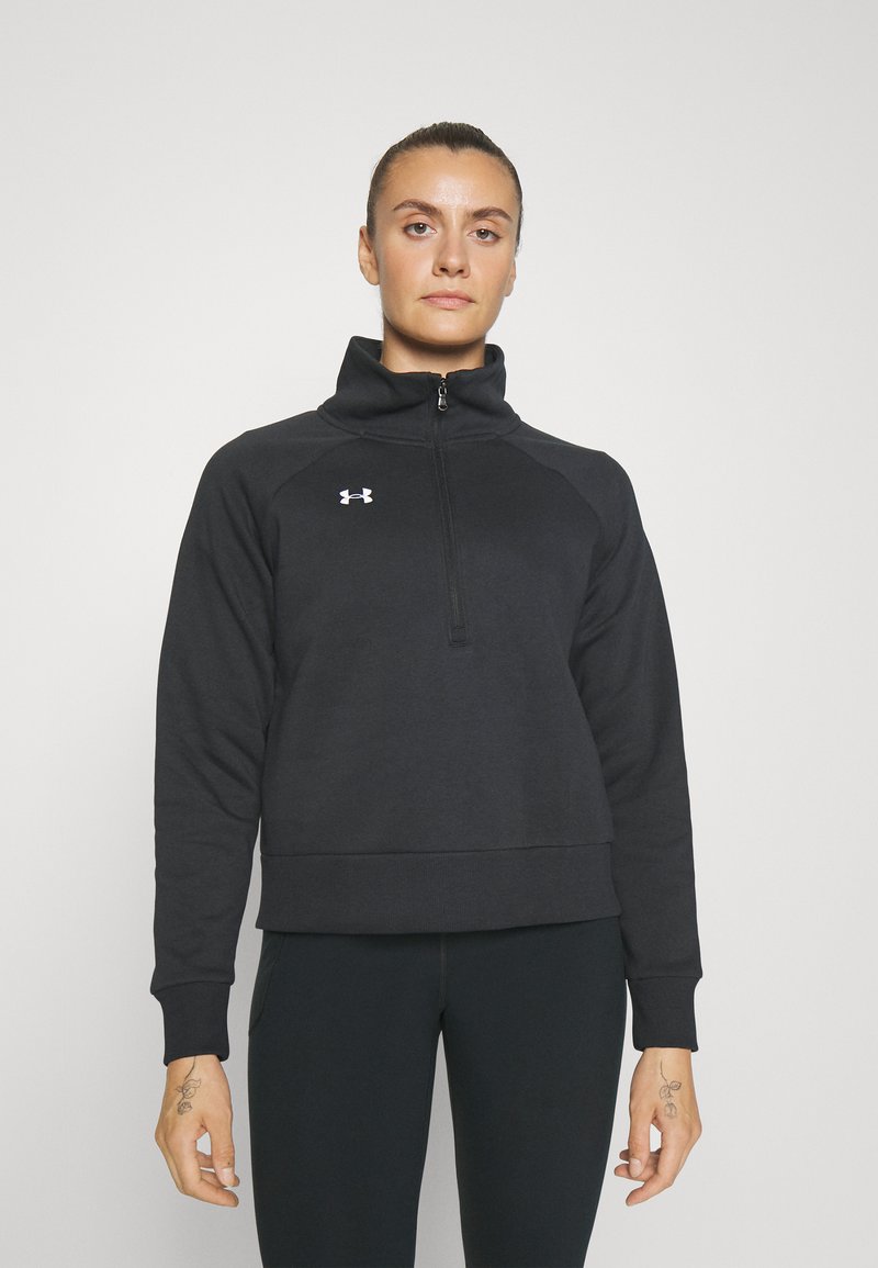 Under Armour - RIVAL - Sweatshirt - black/white, Vergrößern