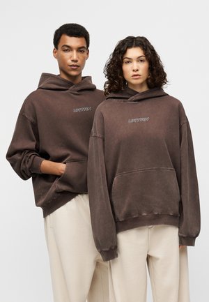 UNISEX - Sweat à capuche - coffee bean/snow wash
