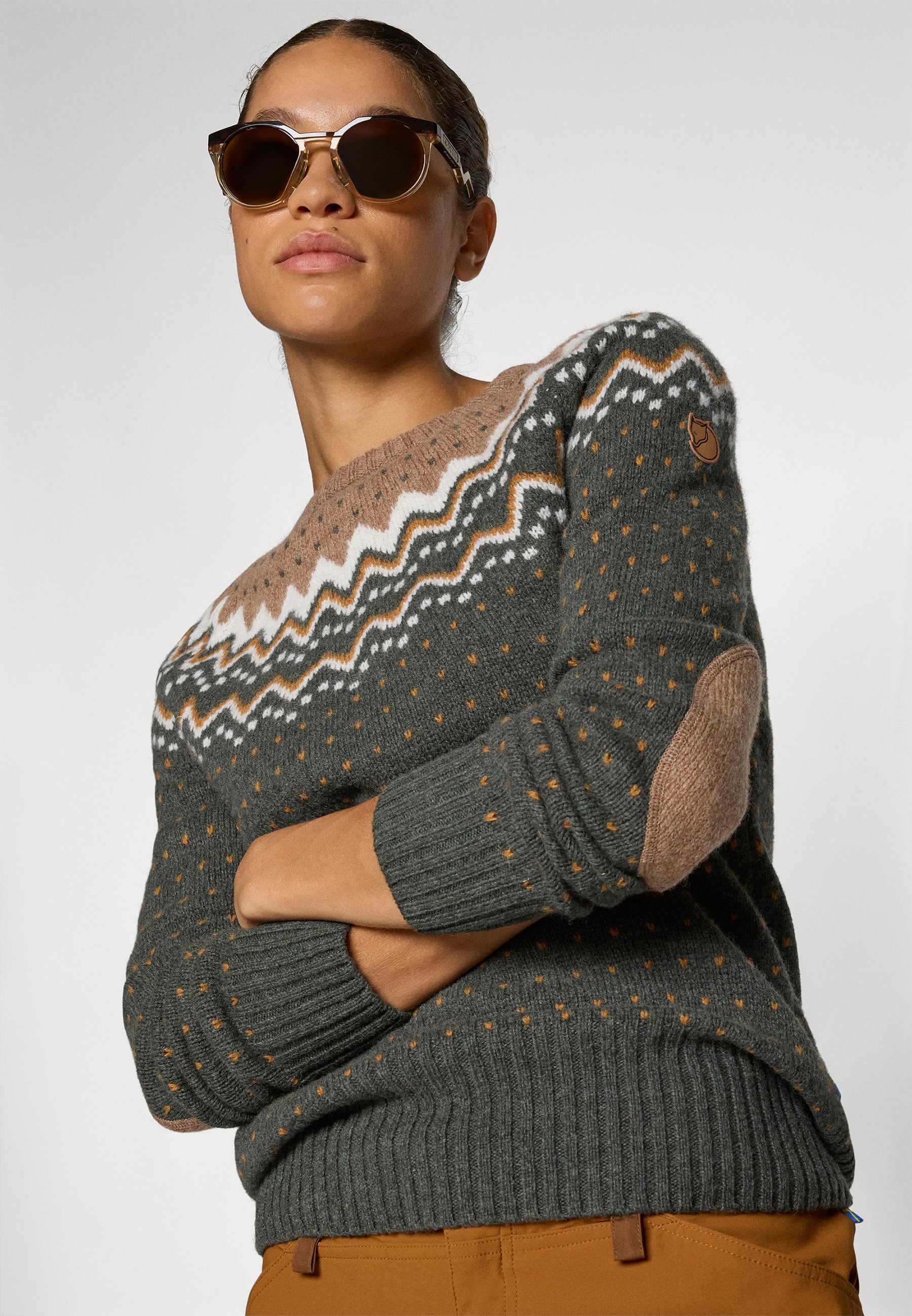 Fjällräven ÖVIK KNIT SWEATER W - Jumper - deep forest/dark green