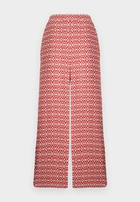 VIIDA WIDE PANTS - Pantalon classique - cloud dancer/red ochre/brick dust