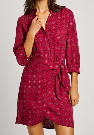 Vestido camisero - dark red