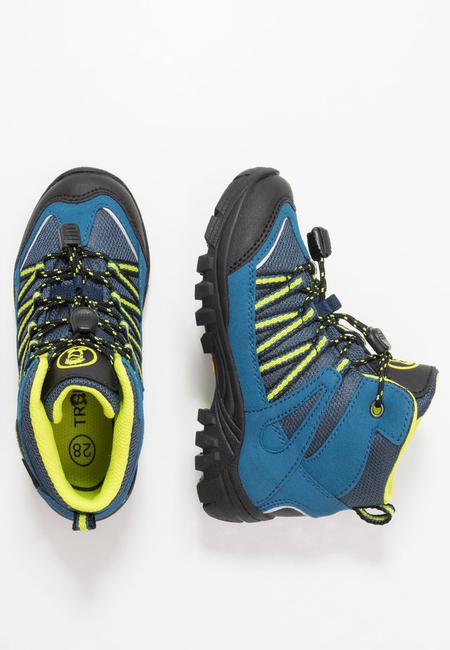 KIDS LOFOTEN MID - Hikingschuh - blue/lime