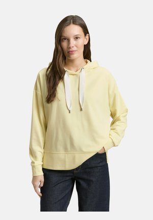 MIT HERZ-DETAIL - Kapuzenpullover - soft lemon