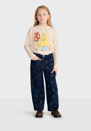 Bobo Choses, STAMP BLOOM ALL OVER - Jeans baggy - dark blue denim