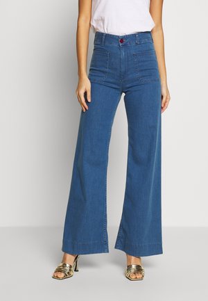 Flared Jeans - blue denim