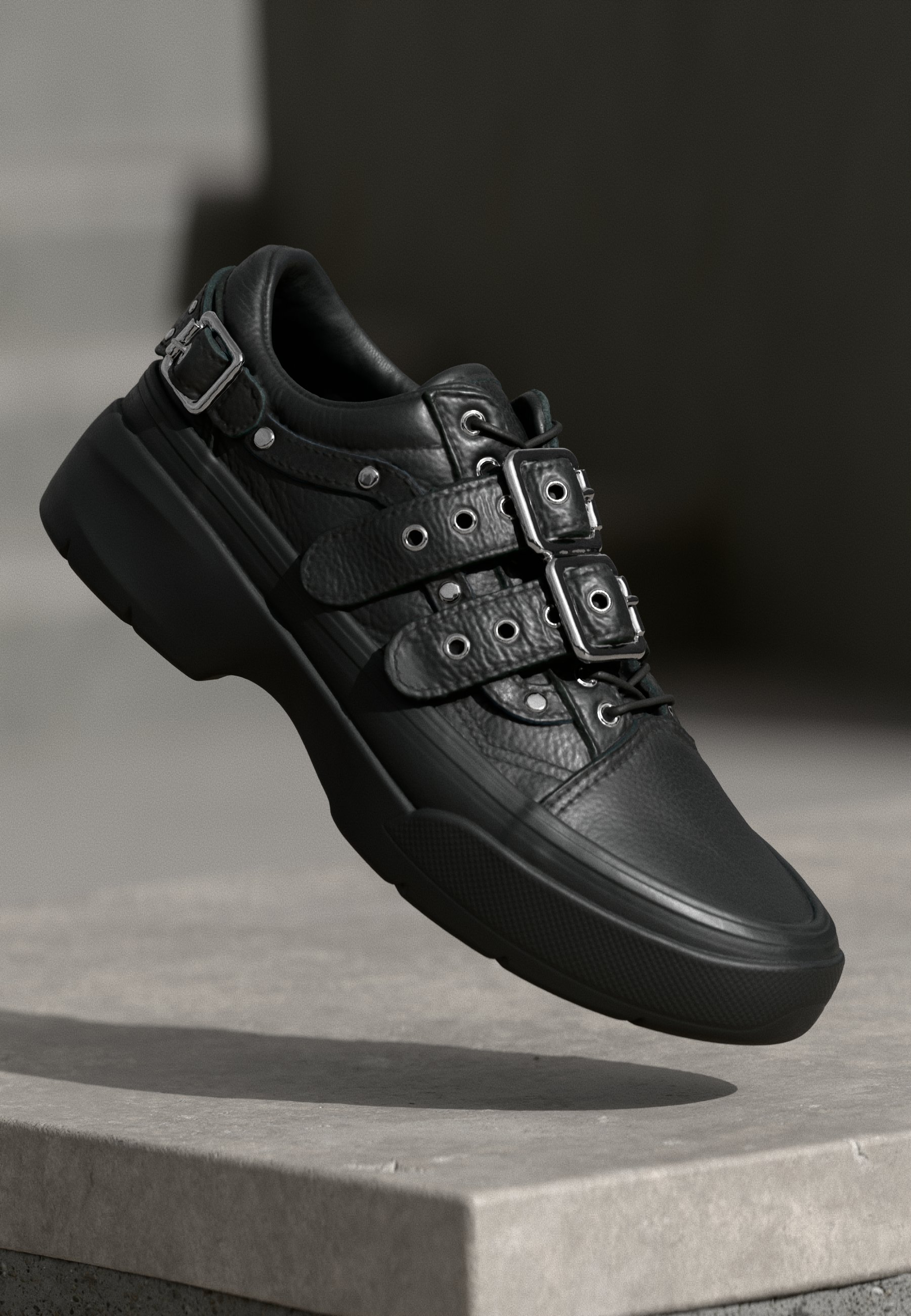 AUTOZOCO Porte-clés Mini Sneaker Urbaine Chaussure Basse Style Vans - Noir