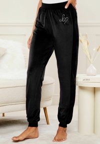 Lipsy REGULAR FIT - Pidžamas apakšdaļa - black