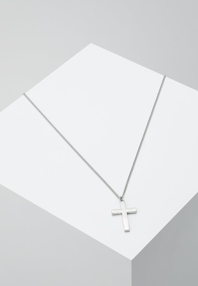 CROSS NECKLACE - Halsband - silver-coloured