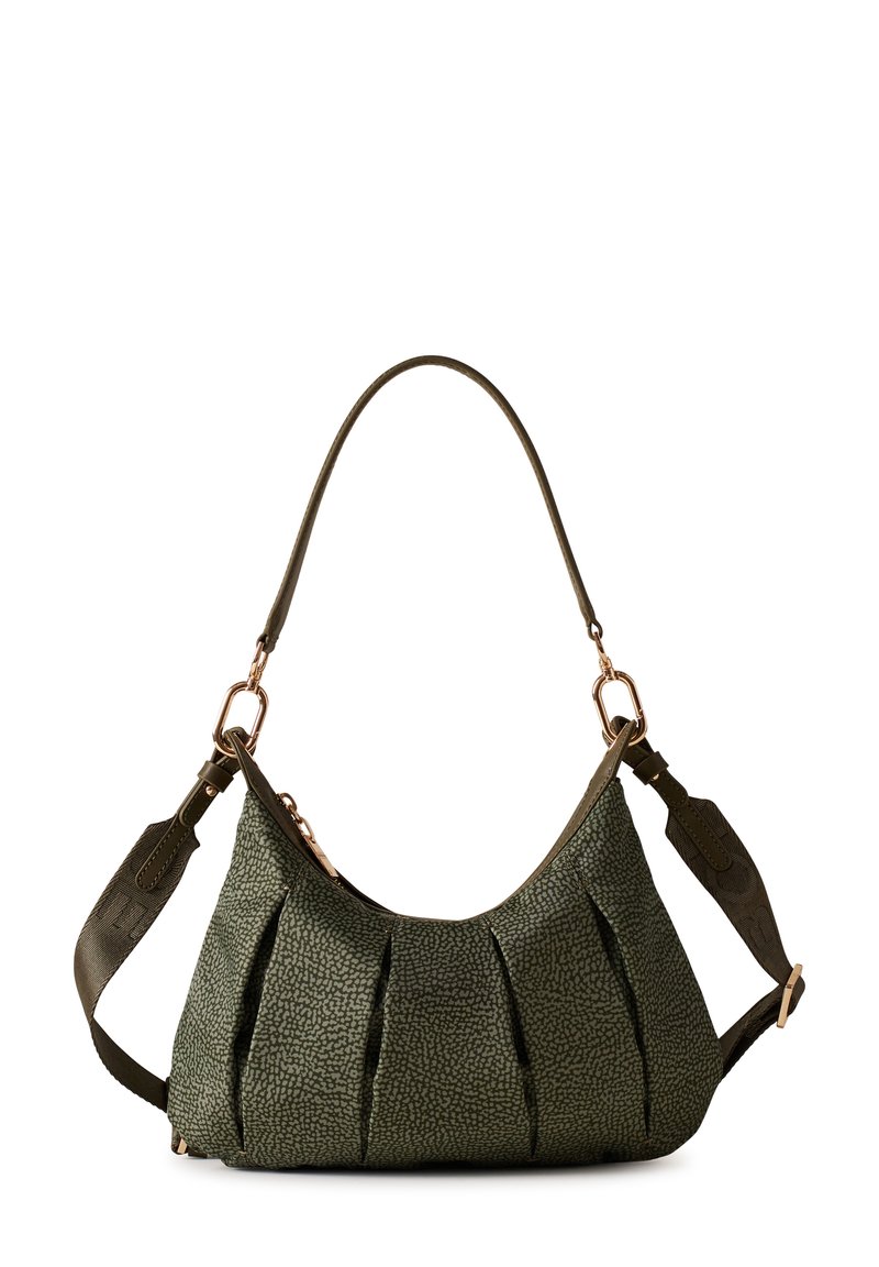 Borbonese CROISSANT SMALL - Borsa a mano - military green