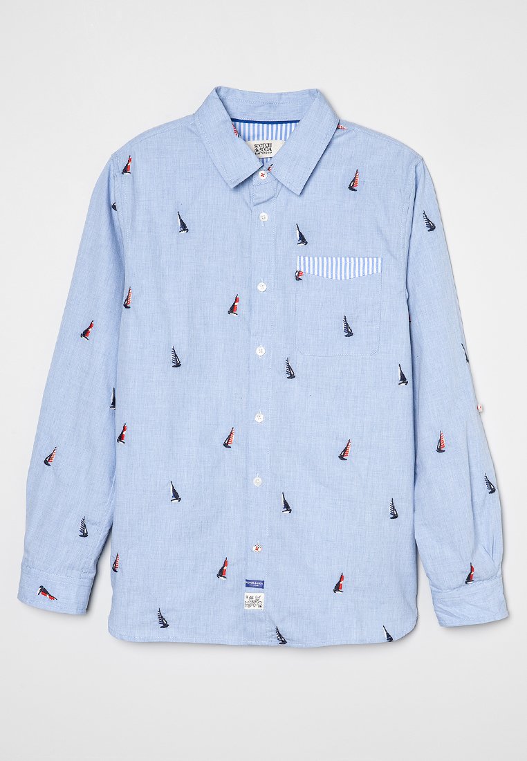 Scotch & Soda Overhemd lichtblauw