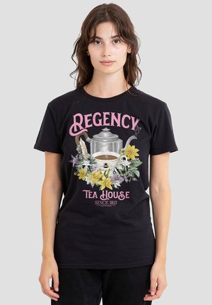 BRIDGERTON - REGENCY TEA HOUSE - Print T-shirt - black