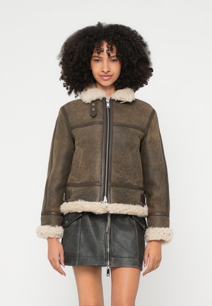 LOREL VINTAGE JACKET - Lederjacke - brown