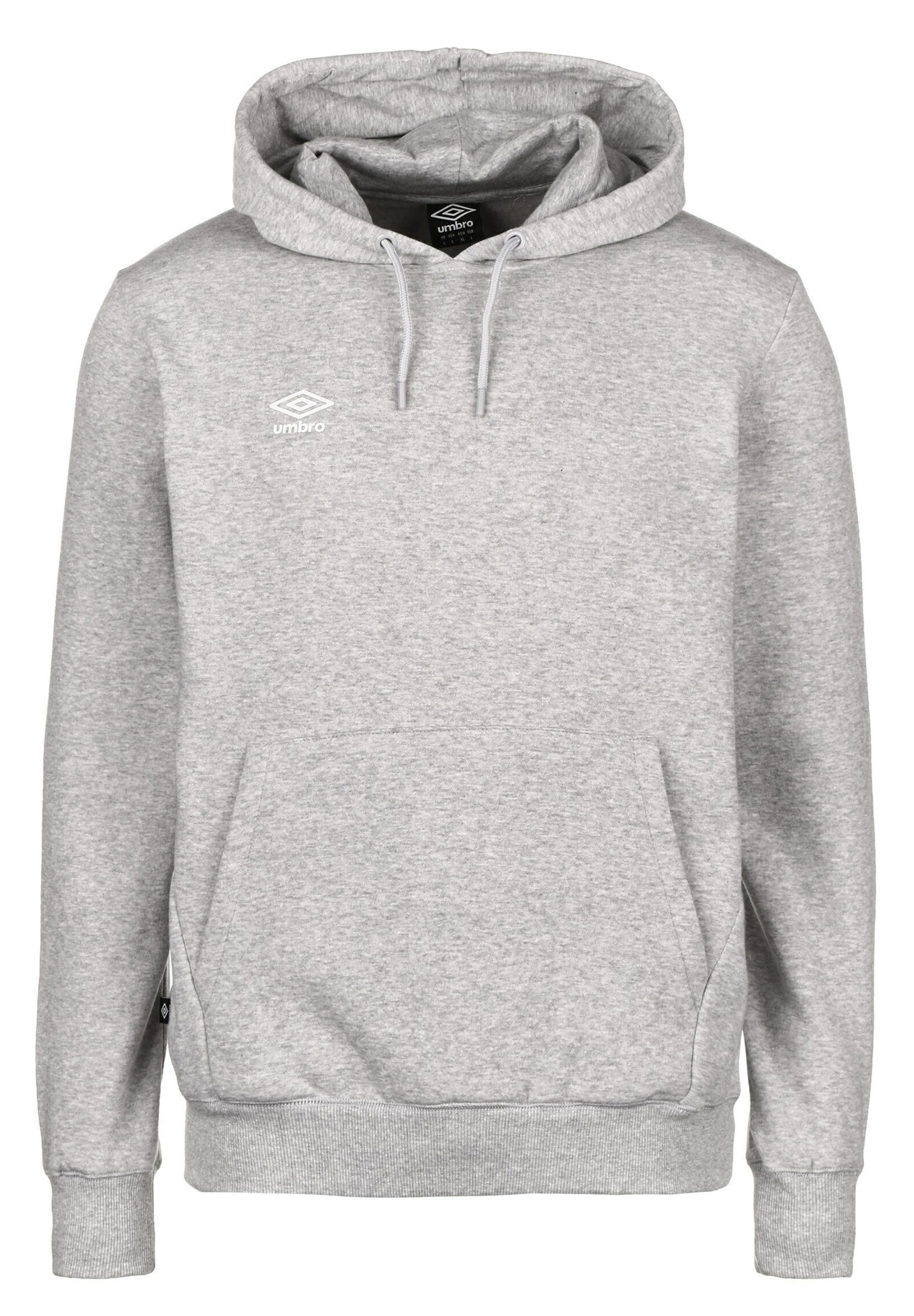 Umbro Felpa con cappuccio - grey marl / white/grigio - Zalando.it