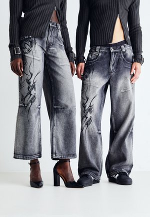 Jaded London LAZY WILLY - Loose Jeans - black