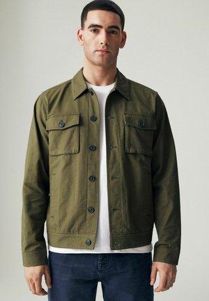 TEXTURED BUTTON UP - REGULAR FIT - Let jakke / Sommerjakker - khaki green