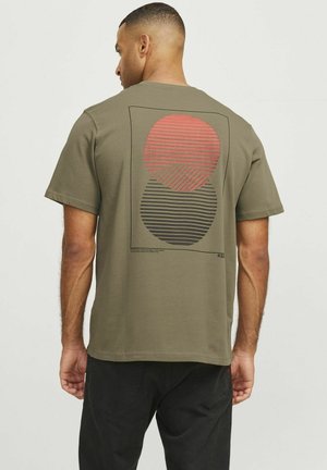 R.D.D. ROYAL DENIM DIVISION Print T-shirt - dusky green