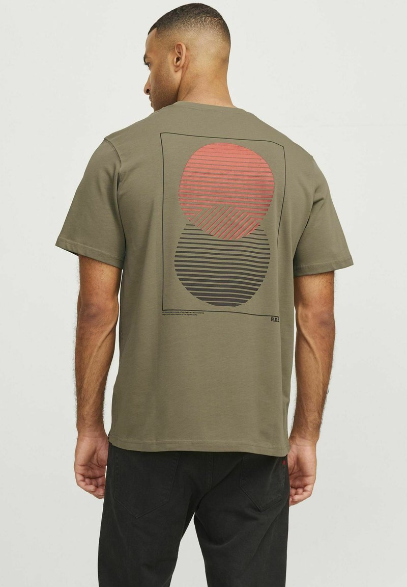 R.D.D. ROYAL DENIM DIVISION T-shirt print - dusky green