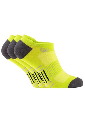UNISEX 3 PACK - Trainer socks - zitrone