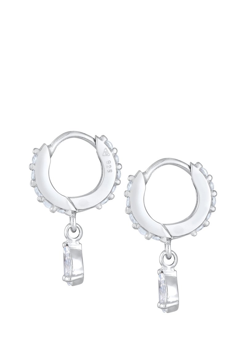 Diamday 3 paar oorbellen, creolen, 925 sterling zilver, voor dames en meisjes, set van 925 sterling zilver, set oorringen voor kinderen, hart, creolen met zirkonia, vlinders, hypoallergeen, voor het